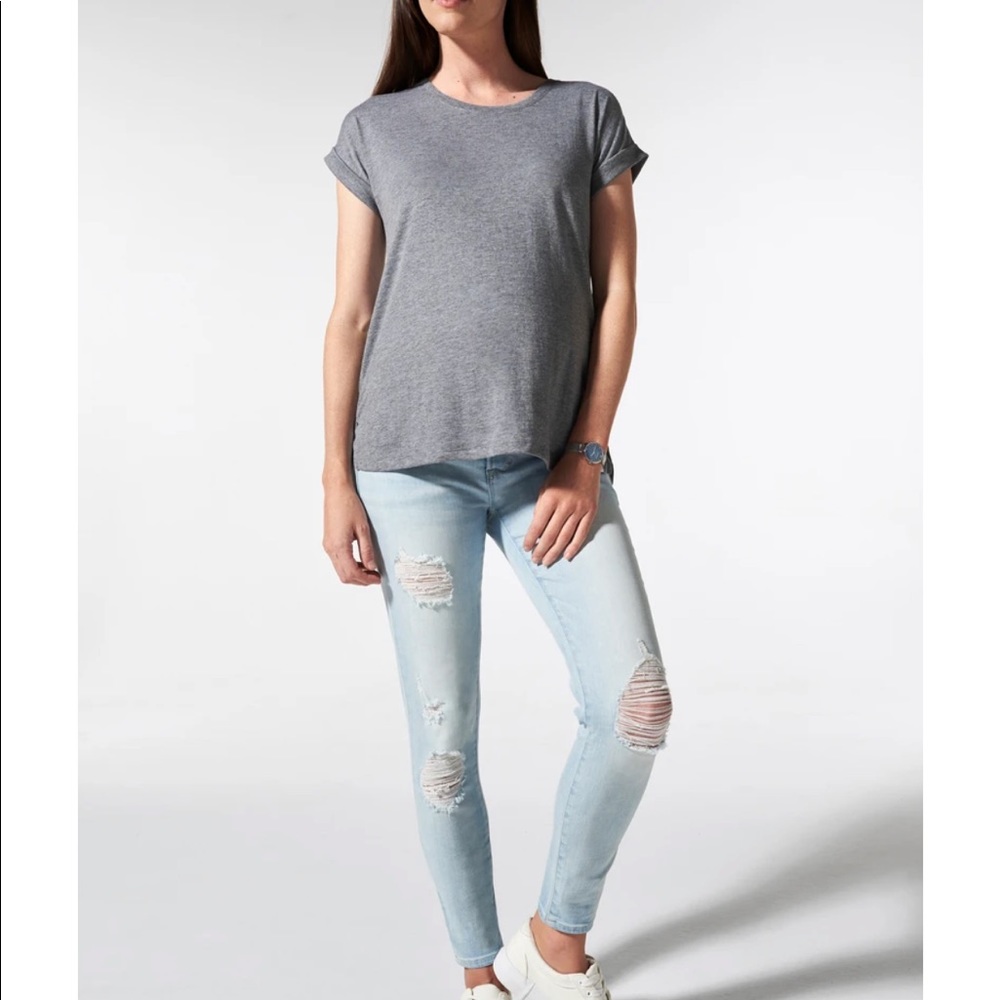 Blanqi Distressed Maternity Skinny Jeans